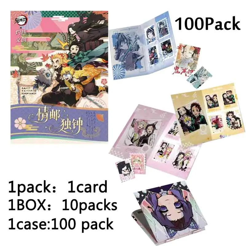 Demon Slayer Stamp Cards Collection Set Metal Paper 13x30cm 5x6cm 10 Packs Box Wholesale Anime Merchandise Gift
Demon Slayer Stamp Cards Collection Set Metal Paper 13x30cm 5x6cm 10 Packs Box Wholesale Anime Merchandise Gift