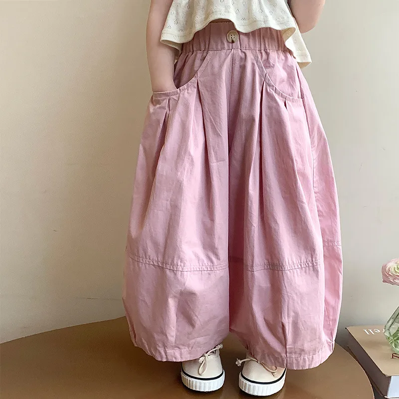 Girls Pink Pants Summer Thin 2026 New Casual Loose Wide-leg Pants Baby Girl Foreign Bloomers
Girls Pink Pants Summer Thin 2026 New Casual Loose Wide-leg Pants Baby Girl Foreign Bloomers