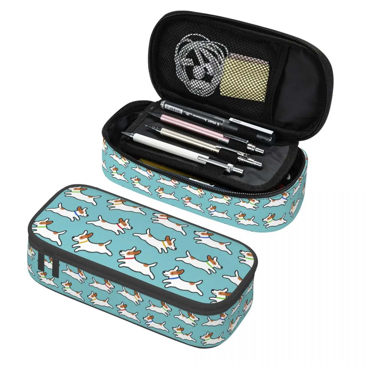 Custom Korean Cute Jack Russell Terrier Running Dog Pencil Case for Girls Boys Large Storage Pen Bag Box Stationery
Custom Korean Cute Jack Russell Terrier Running Dog Pencil Case for Girls Boys Large Storage Pen Bag Box Stationery