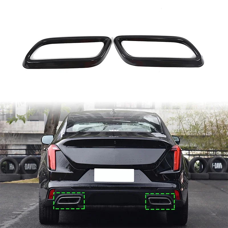 Stainless Steel Gloss Black For Cadillac CT4 CT5 2020-2023 CT6 2023+ Car tail throat decorative frame sticker Car accessories
Stainless Steel Gloss Black For Cadillac CT4 CT5 2020-2023 CT6 2023+ Car tail throat decorative frame sticker Car accessories