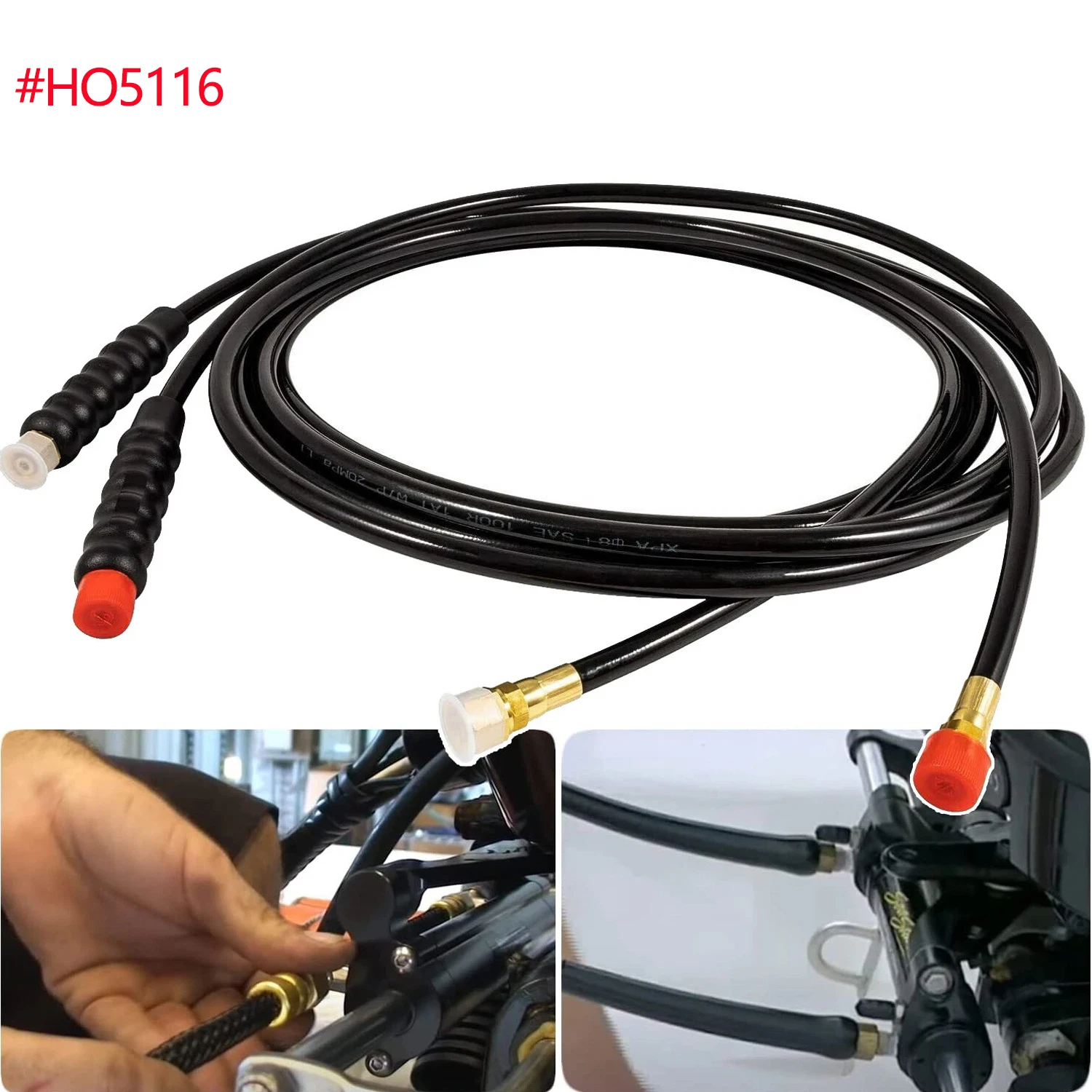 HO5116 Outboard Hose Kit (2PCS/Set) Compatible with Seastar Teleflex Marine Hydraulic Outboard Steering Boat System (16 Feet)
HO5116 Outboard Hose Kit (2PCS/Set) Compatible with Seastar Teleflex Marine Hydraulic Outboard Steering Boat System (16 Feet)