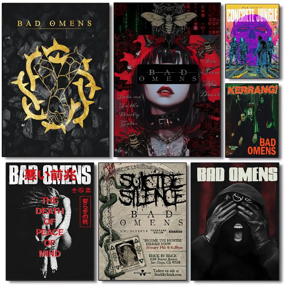 Metal band B-Bad O-Omens Poster Waterproof HD Art Wall Decal Self-Adhesive Print. Aesthetic Home Room Decor for Living Room Bedr 
Metal band B-Bad O-Omens Poster Waterproof HD Art Wall Decal Self-Adhesive Print. Aesthetic Home Room Decor for Living Room Bedr