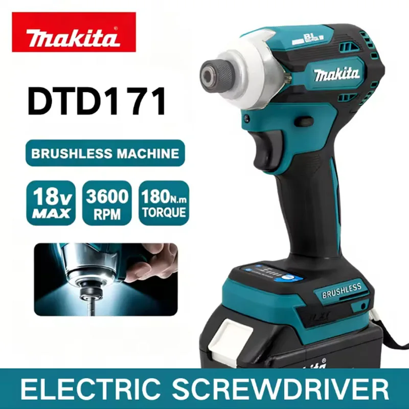 2026 Makita DTD171 Cordless Brushless Impact Driver, Rechargeable Electric Driver High Power Drill Device
2026 Makita DTD171 Cordless Brushless Impact Driver, Rechargeable Electric Driver High Power Drill Device