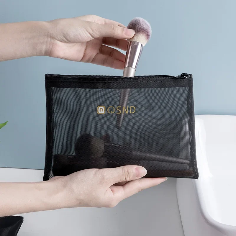 Portable Toiletry Makeup Storage Bag Wash Kit Organizer Case Black Mesh Cosmetic Bag with Zipper Women Travel
Portable Toiletry Makeup Storage Bag Wash Kit Organizer Case Black Mesh Cosmetic Bag with Zipper Women Travel