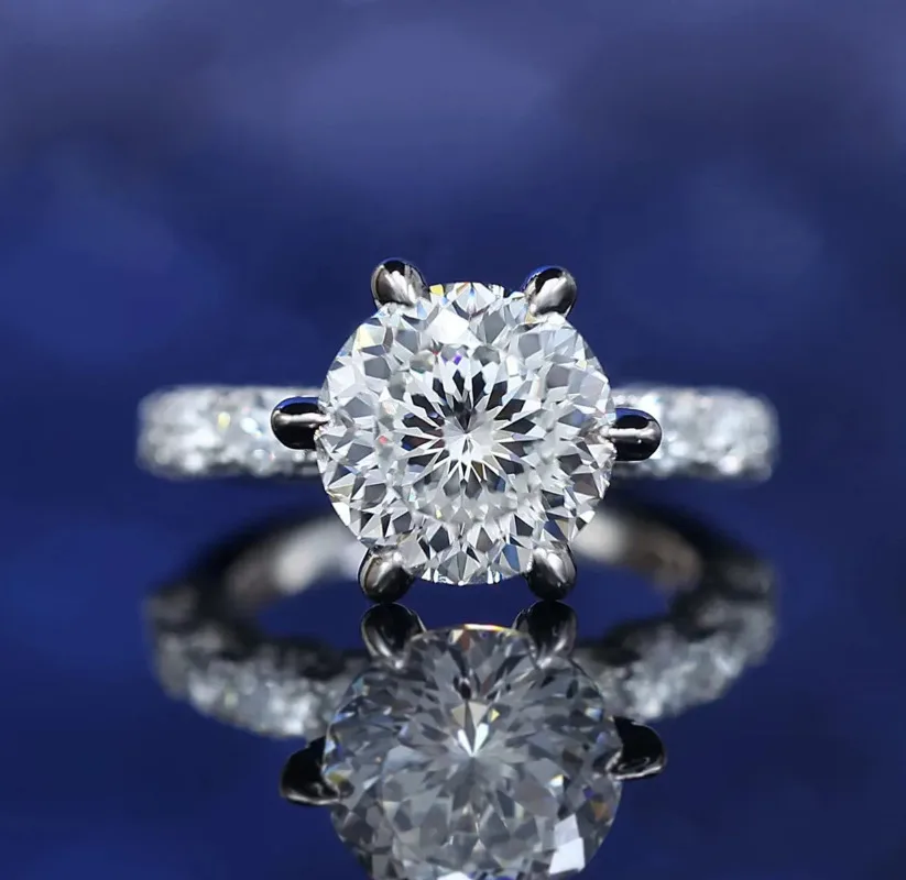 Solitaire 5ct Moissanite Diamond Ring 100% Real 925 Sterling Silver Engagement Wedding Band Rings for Women Men Promise Jewelry
Solitaire 5ct Moissanite Diamond Ring 100% Real 925 Sterling Silver Engagement Wedding Band Rings for Women Men Promise Jewelry