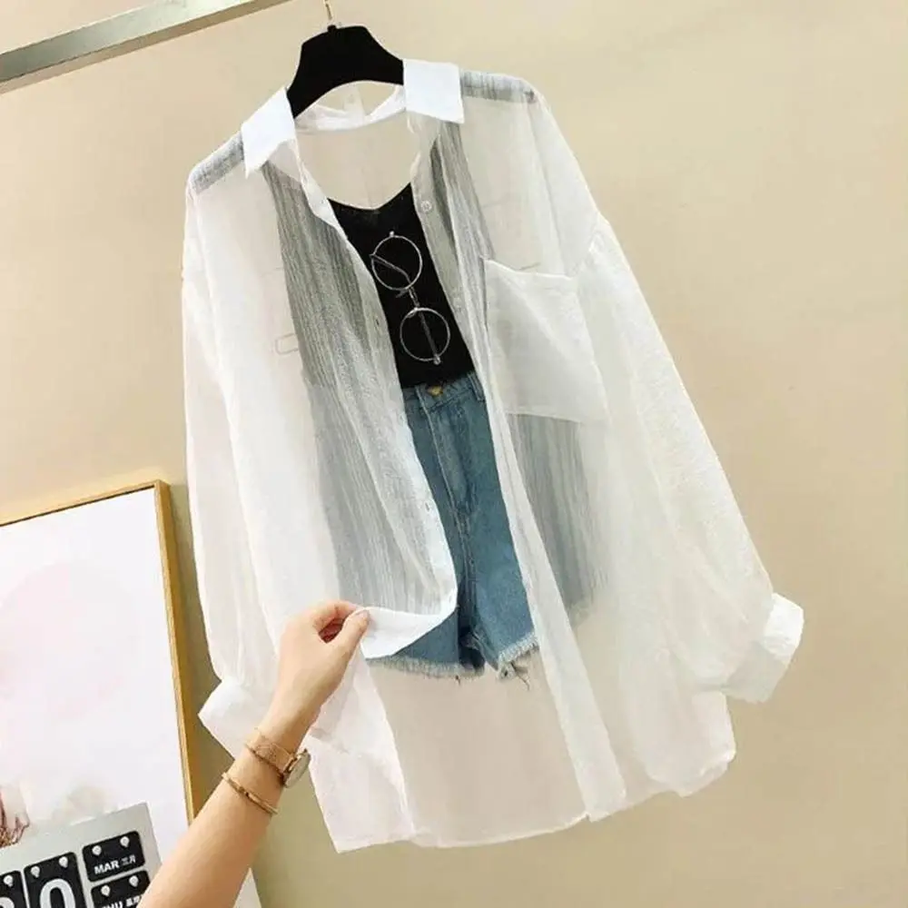 Summer Female Sun Protection Clothing Long Sleeve Breathable Chiffon Blouse Outdoor Sports Quick Dry Clothing Loose Top
Summer Female Sun Protection Clothing Long Sleeve Breathable Chiffon Blouse Outdoor Sports Quick Dry Clothing Loose Top