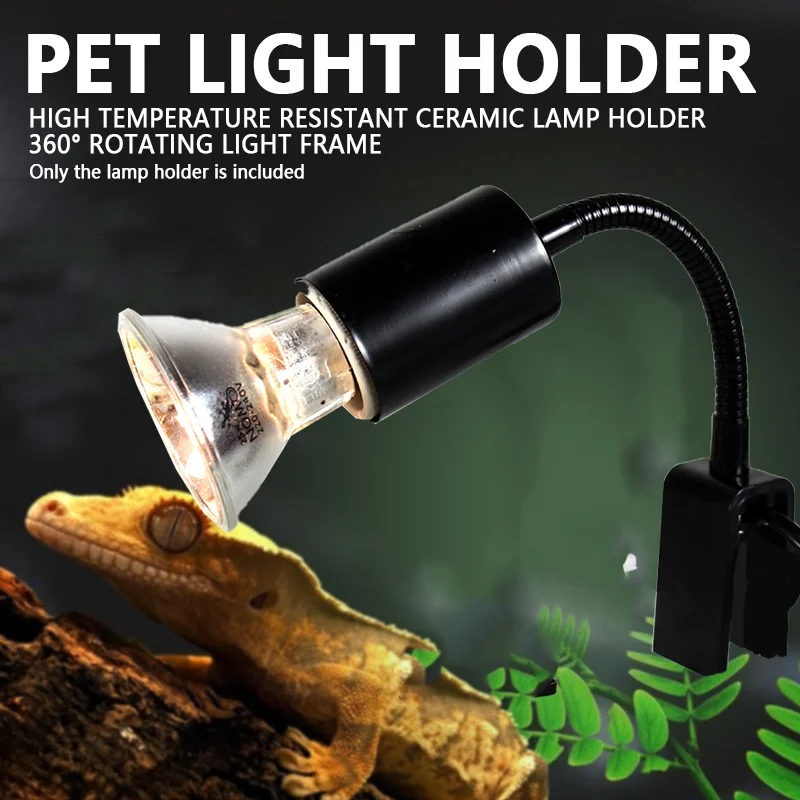 Reptile Light Holder Clip-on E27 Ceramic Lamp Holder Adjustable Gooseneck Turtle Tank Heating Lamp Lizard Lighting Supplies
Reptile Light Holder Clip-on E27 Ceramic Lamp Holder Adjustable Gooseneck Turtle Tank Heating Lamp Lizard Lighting Supplies