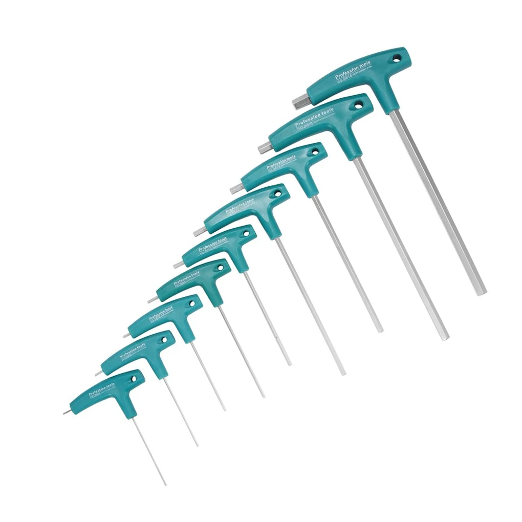 9 Pieces/Set Alloy Steel Hexagonal Wrench T-shaped Hanging Scaled Spanner
9 Pieces/Set Alloy Steel Hexagonal Wrench T-shaped Hanging Scaled Spanner