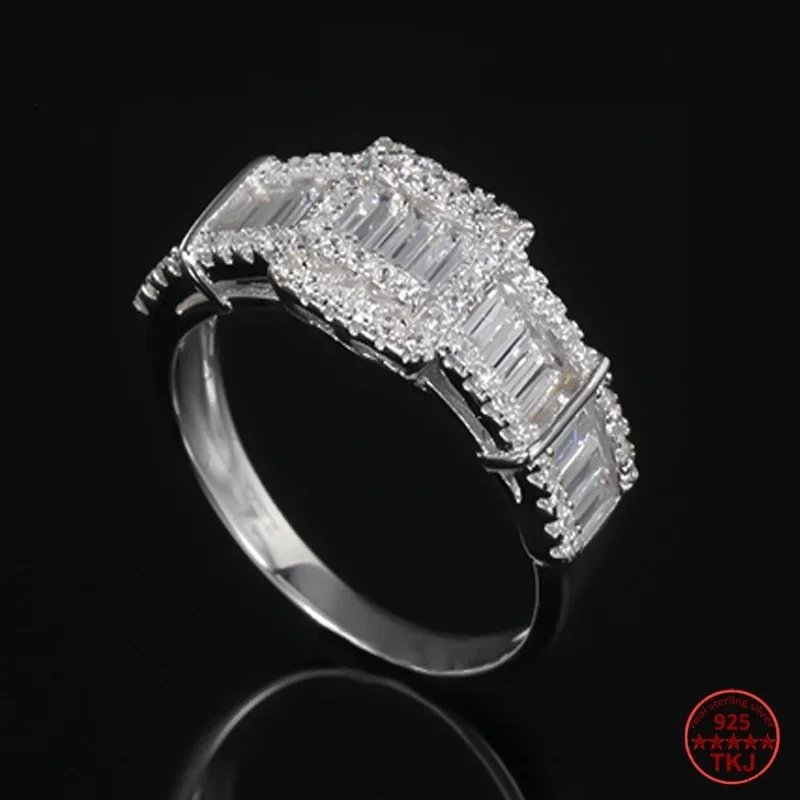 KOSE 925 Sterling Silver Baguette Clear CZ Zircon Luxury Rings For Women Fashion Rings Jewelry
KOSE 925 Sterling Silver Baguette Clear CZ Zircon Luxury Rings For Women Fashion Rings Jewelry