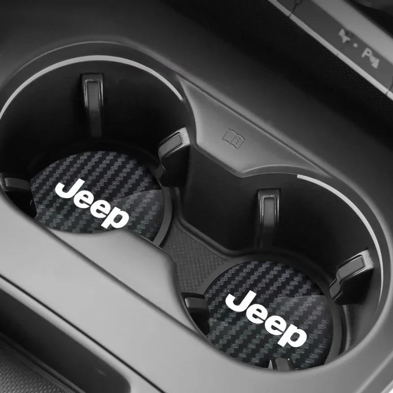 2Pcs Carbon Fiber Texture Car Coaster Interior Cup Mat for Jeep Wrangler Grand Cherokee Avenger Compass Wagoneer Patriot
2Pcs Carbon Fiber Texture Car Coaster Interior Cup Mat for Jeep Wrangler Grand Cherokee Avenger Compass Wagoneer Patriot