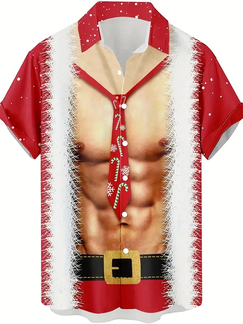 2026 Christmas Graphic Santa Claus Cosplay Men's Shirts Hawaiian Harajuku Tops Short Print Tee Lapel Fashion Holiday Clothes
2026 Christmas Graphic Santa Claus Cosplay Men's Shirts Hawaiian Harajuku Tops Short Print Tee Lapel Fashion Holiday Clothes