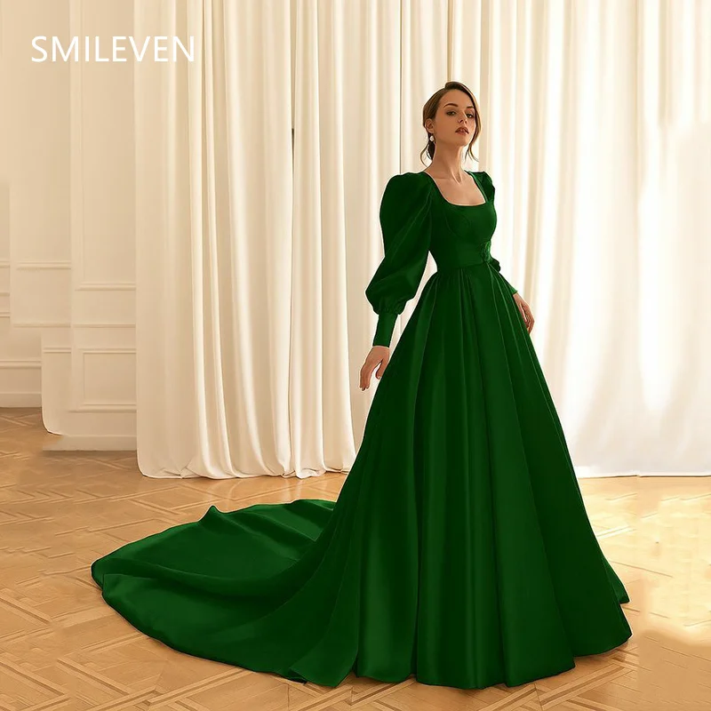 Smileven Modest Green A-line فساتين سهرة Prom Dress Party Gowns Sweetheart Formal Occassion Dress Customized 2025
Smileven Modest Green A-line فساتين سهرة Prom Dress Party Gowns Sweetheart Formal Occassion Dress Customized 2025