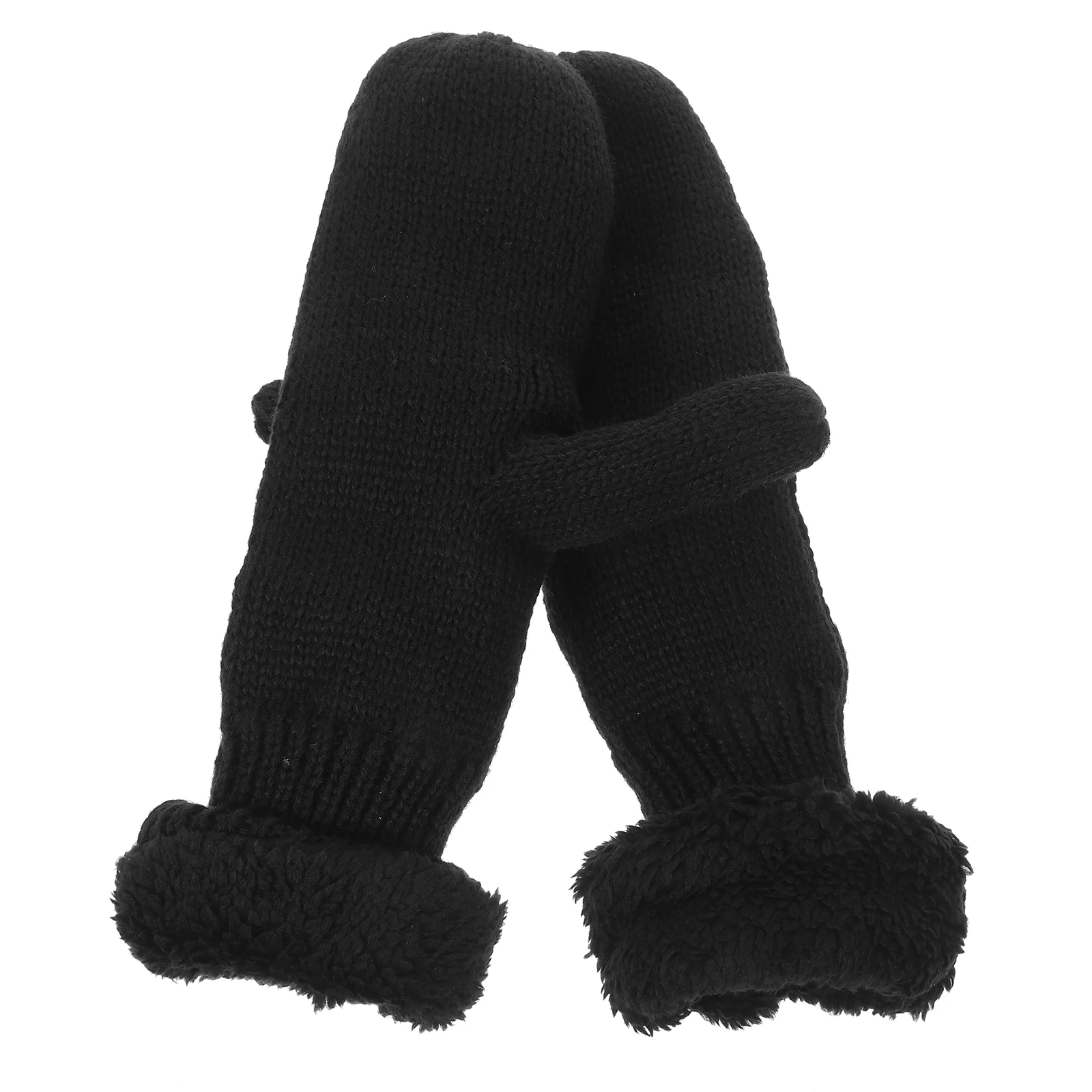 Warm Gloves Winter Liners Thermal Knitted Wonter Cute Mittens Black Hand for Women's
Warm Gloves Winter Liners Thermal Knitted Wonter Cute Mittens Black Hand for Women's