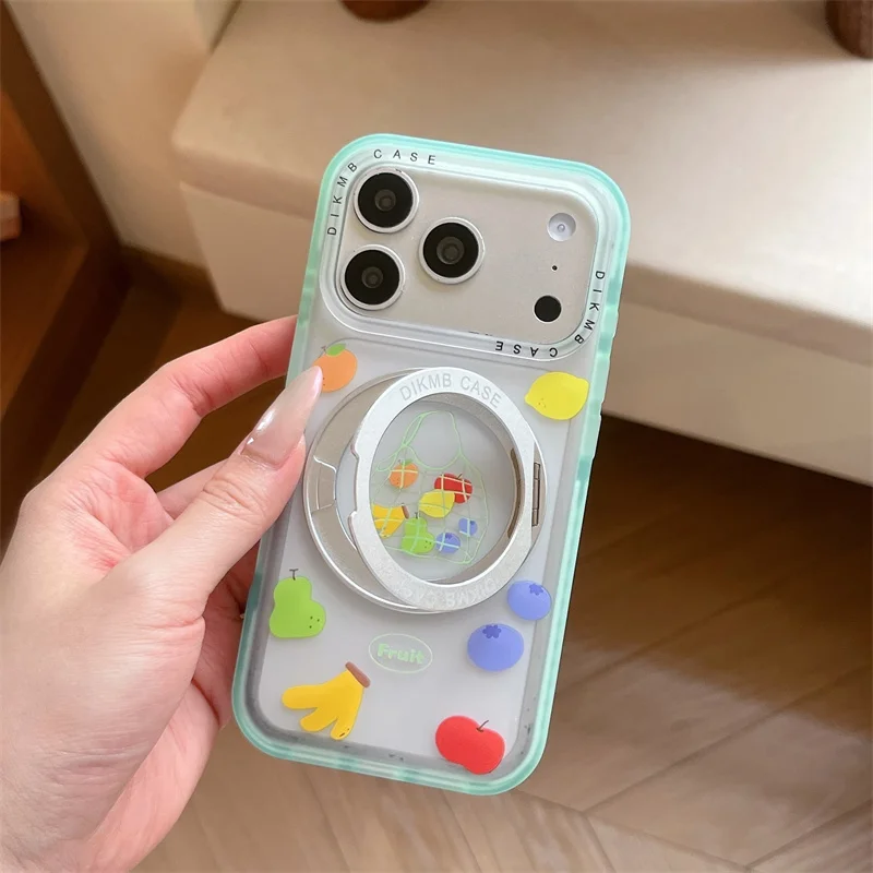 Fruit Pattern Transparent Phone Case For iPhone 17 16 15 Pro Max Cute Shockproof Cover With Rotating Ring Stand Lens Protection
Fruit Pattern Transparent Phone Case For iPhone 17 16 15 Pro Max Cute Shockproof Cover With Rotating Ring Stand Lens Protection