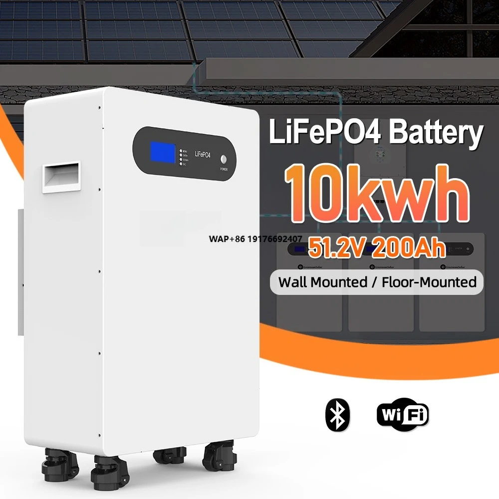 Home Solar System Wall-mounted Lithium Battery 51.2v 200ah New Lithium Battery with Roller 10kwh Deep Cycle Durable Battery
Home Solar System Wall-mounted Lithium Battery 51.2v 200ah New Lithium Battery with Roller 10kwh Deep Cycle Durable Battery