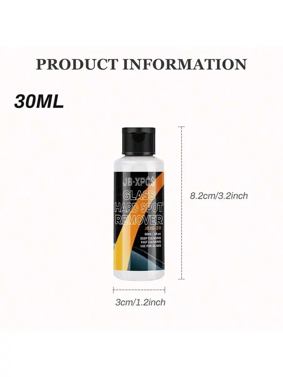 Glass Hard Spot Remover Oil Film Cleaner For Car Windshield Waterproof Rainproof Detailing
Glass Hard Spot Remover Oil Film Cleaner For Car Windshield Waterproof Rainproof Detailing