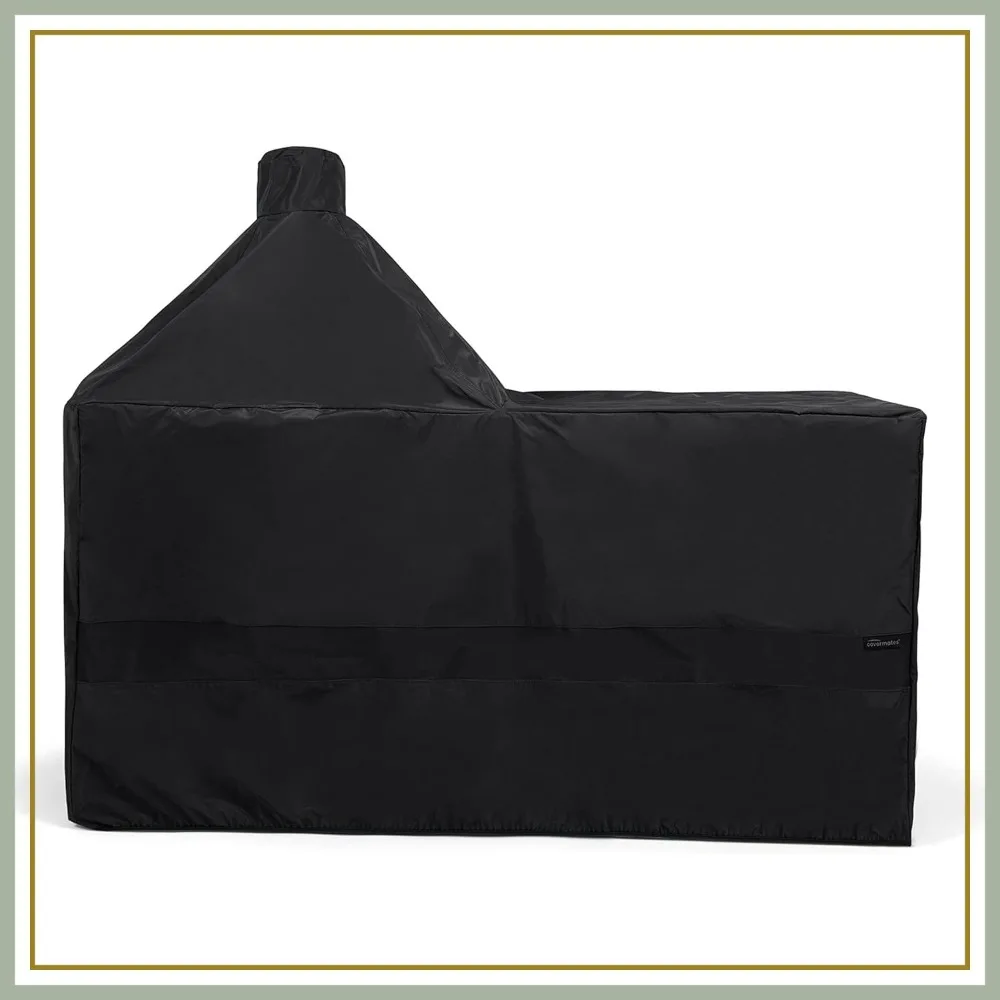 All-Weather Kamado Cart Grill Cover 62x34x54 Inch Heavy Duty Water Resistant Mesh Vents
All-Weather Kamado Cart Grill Cover 62x34x54 Inch Heavy Duty Water Resistant Mesh Vents