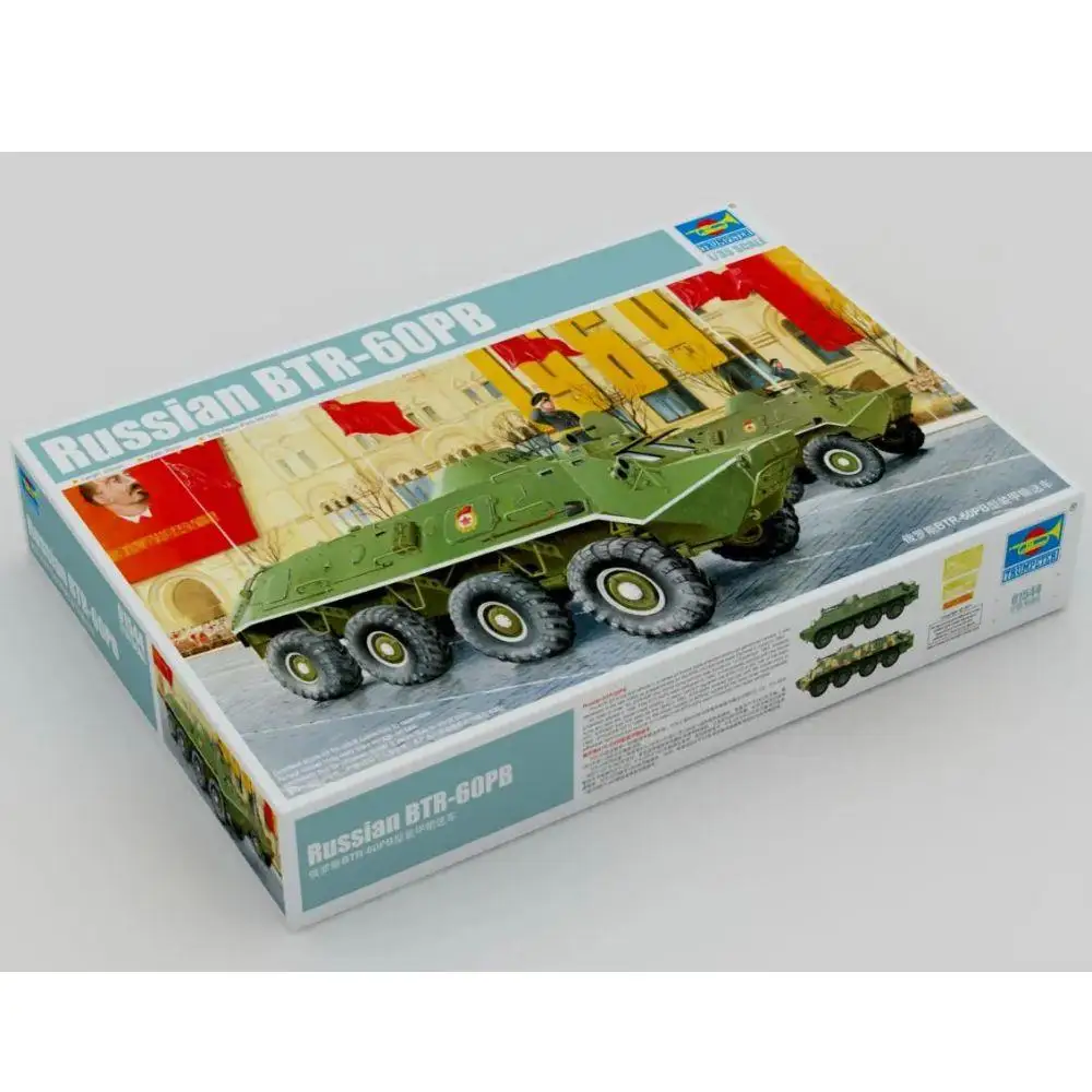 Trumpeter 01544 1/35 Russian Soviet BTR-60PB Armored Carrier Assembly plastics model kit
Trumpeter 01544 1/35 Russian Soviet BTR-60PB Armored Carrier Assembly plastics model kit