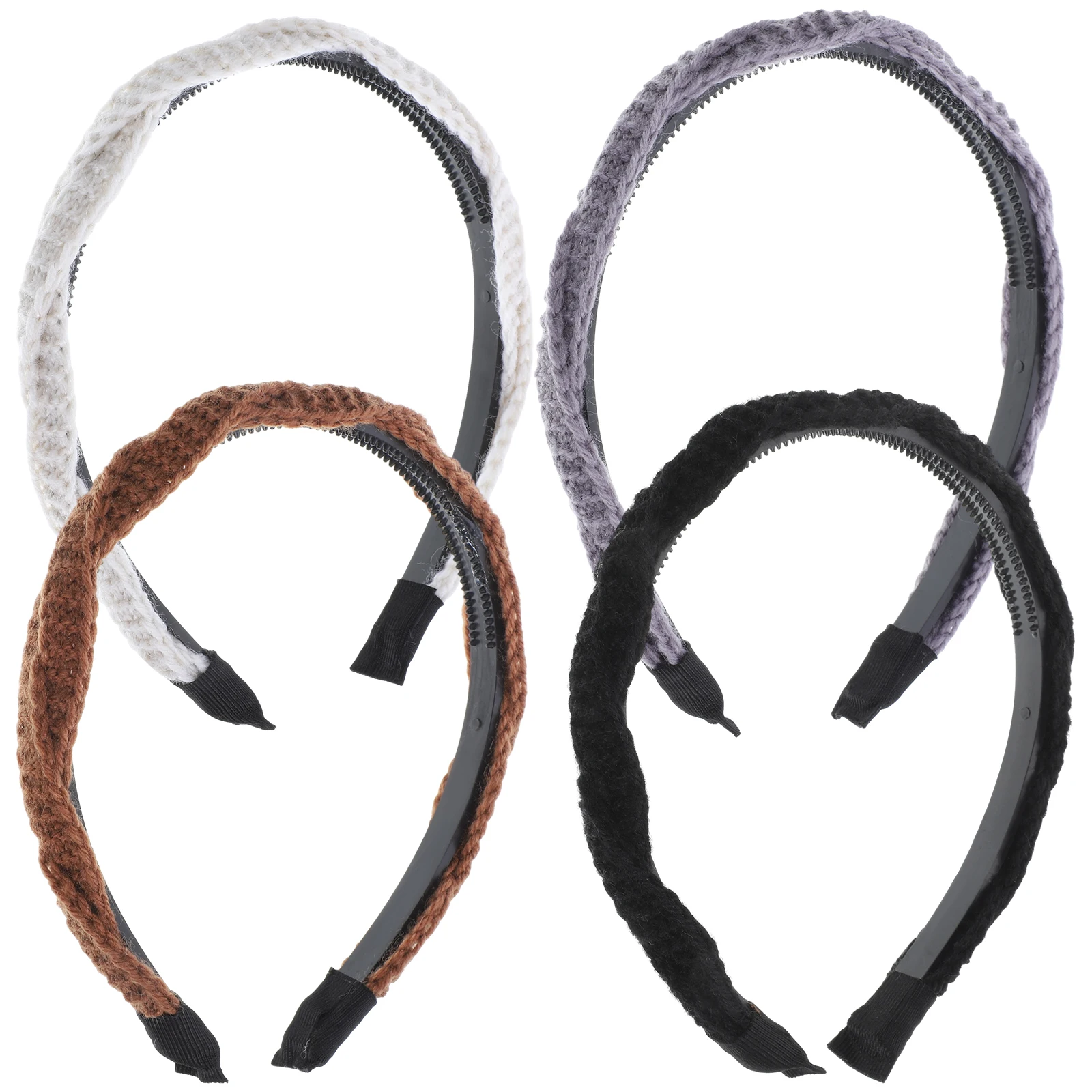 4pcs Knitted Headbands for Women Black Grey Brown Beige Cloth Comfortable Thin Hair Accessories
4pcs Knitted Headbands for Women Black Grey Brown Beige Cloth Comfortable Thin Hair Accessories