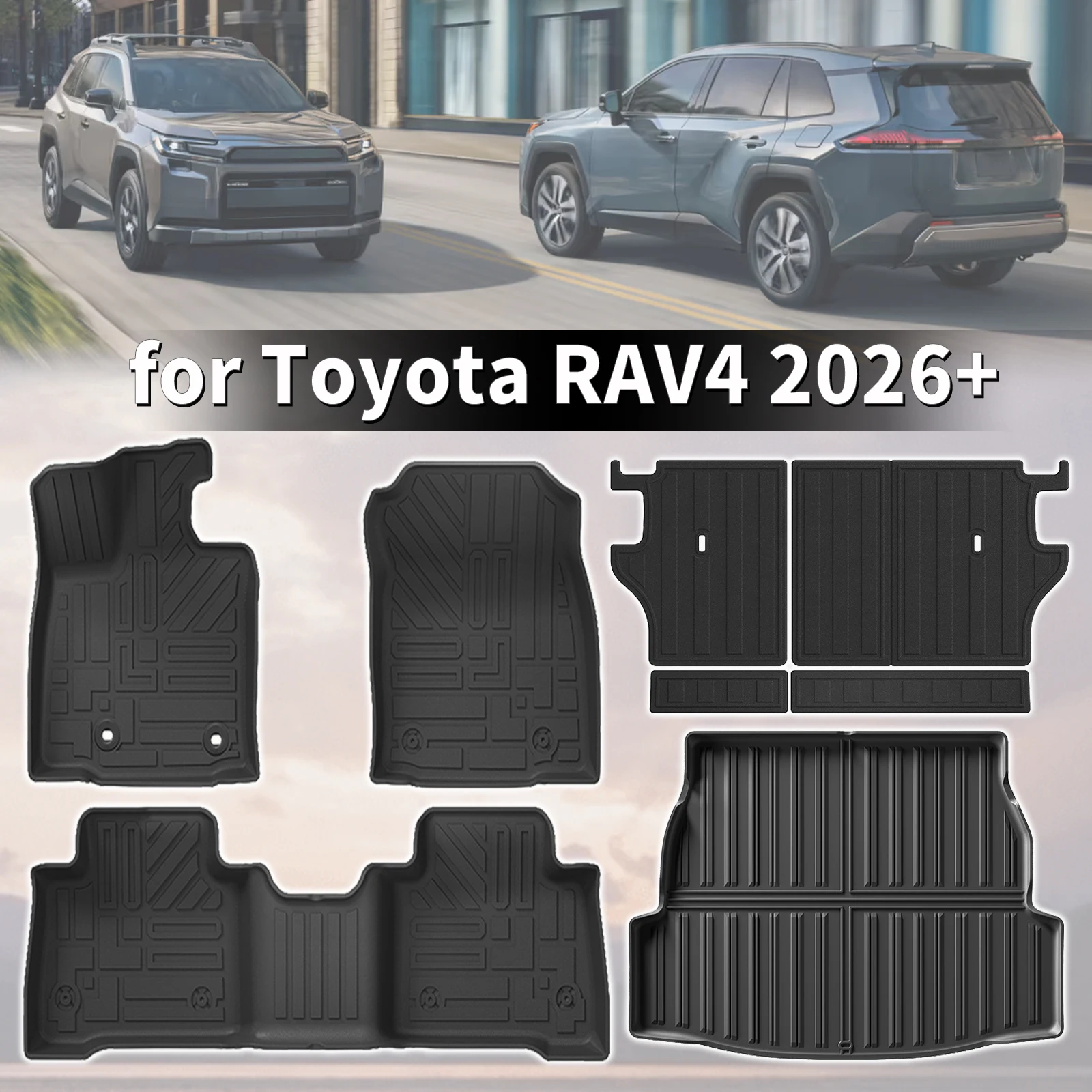for Toyota RAV4 2026 2027 Luxury Eco-Friendly TPE Car floor Mats pad Odorless Non-Toxic Custom Fit car Accessories easy clean
for Toyota RAV4 2026 2027 Luxury Eco-Friendly TPE Car floor Mats pad Odorless Non-Toxic Custom Fit car Accessories easy clean
