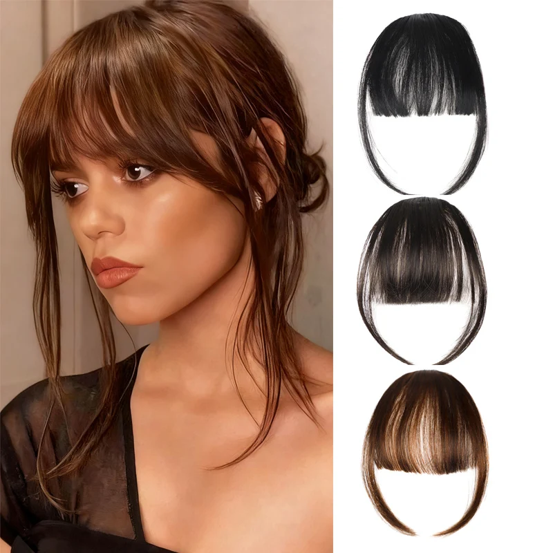 Synthetic Hair Piece Clip In Hair Extension Fake Fringes Air bangs Hairpieces For Women Girl Natural Black Brown
Synthetic Hair Piece Clip In Hair Extension Fake Fringes Air bangs Hairpieces For Women Girl Natural Black Brown