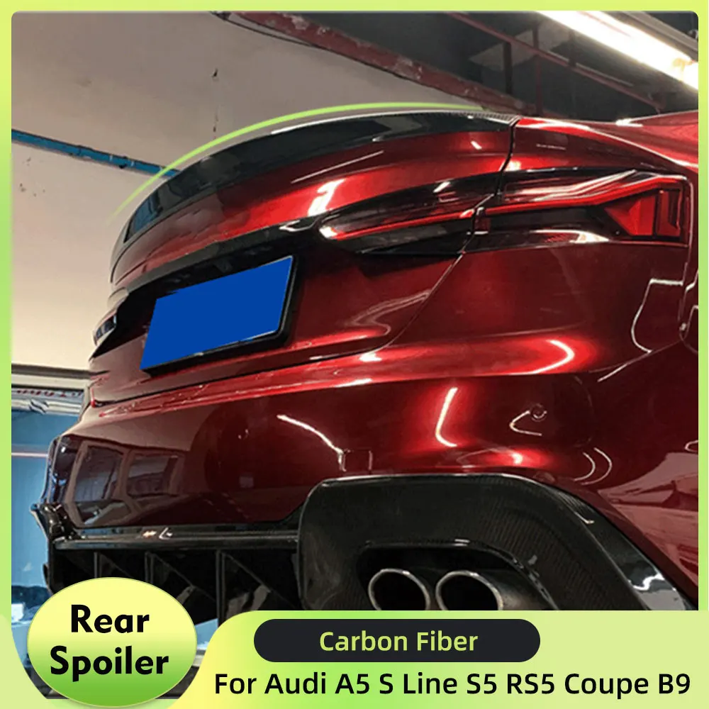 Carbon Fiber Car Rear Spoiler Trunk Boot Lip Wing for Audi A5 S Line S5 RS5 Coupe B9 2017-2022 FRP Rear Spoiler Wing
Carbon Fiber Car Rear Spoiler Trunk Boot Lip Wing for Audi A5 S Line S5 RS5 Coupe B9 2017-2022 FRP Rear Spoiler Wing