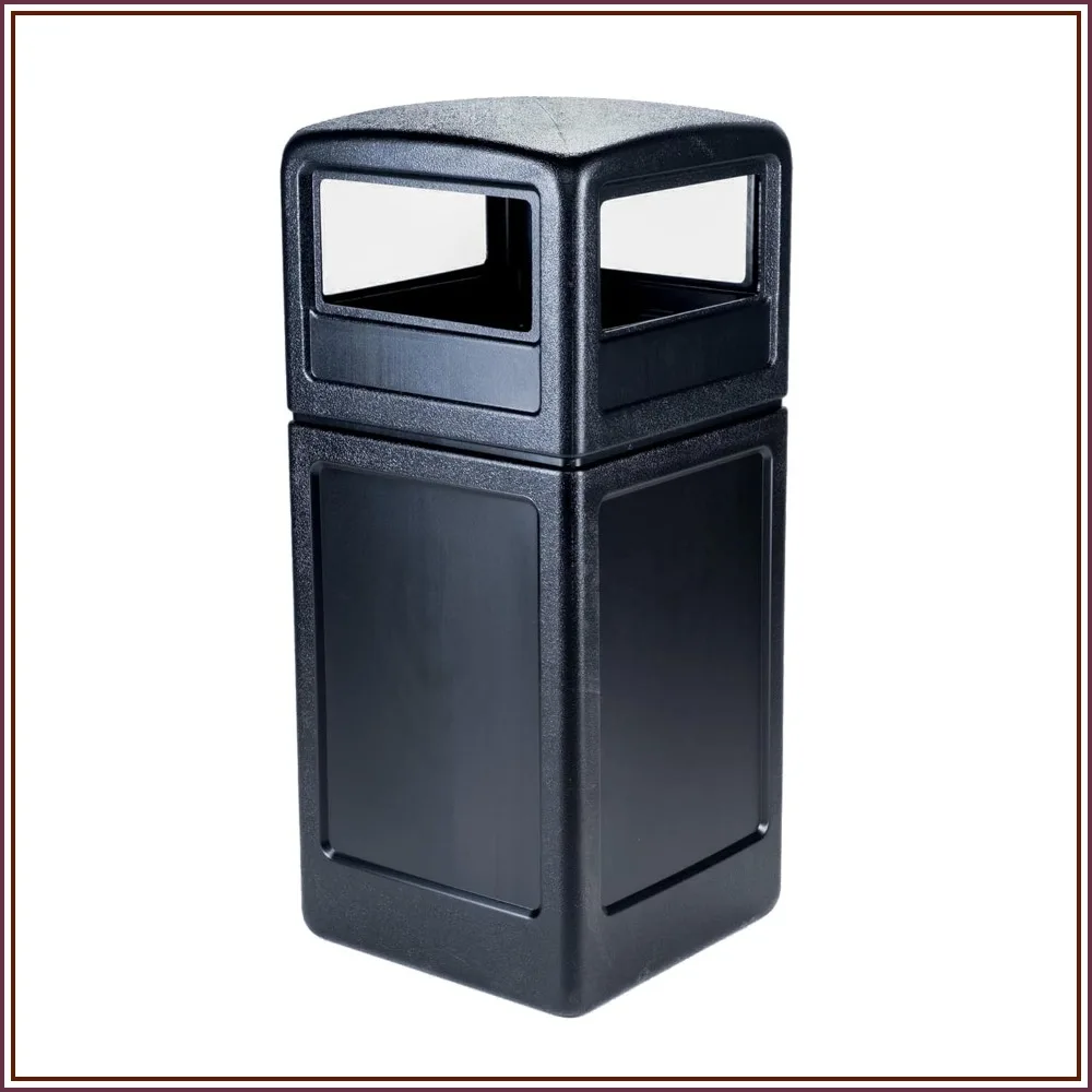 42 Gallon Square Waste Container with Dome Lid - Heavy Duty Commercial Trash Can for Indoor/Outdoor Use, Black
42 Gallon Square Waste Container with Dome Lid - Heavy Duty Commercial Trash Can for Indoor/Outdoor Use, Black