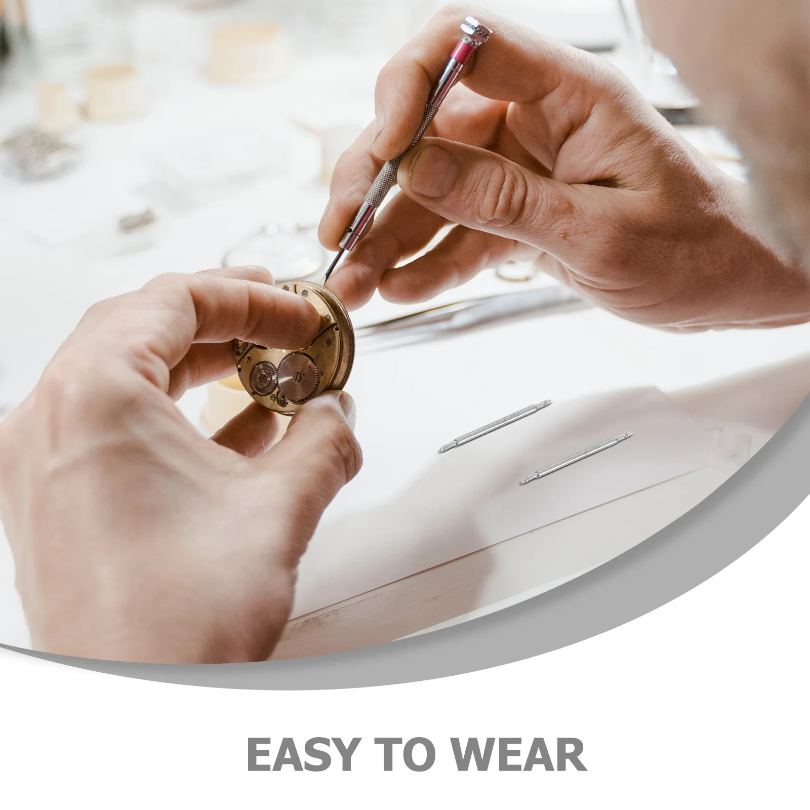 1 Box Steel Watch Spring Bars Assorted Sizes Watch Band Connector Pins Repair Kit For Strap Replacement - Spring Bar Tool Set
1 Box Steel Watch Spring Bars Assorted Sizes Watch Band Connector Pins Repair Kit For Strap Replacement - Spring Bar Tool Set