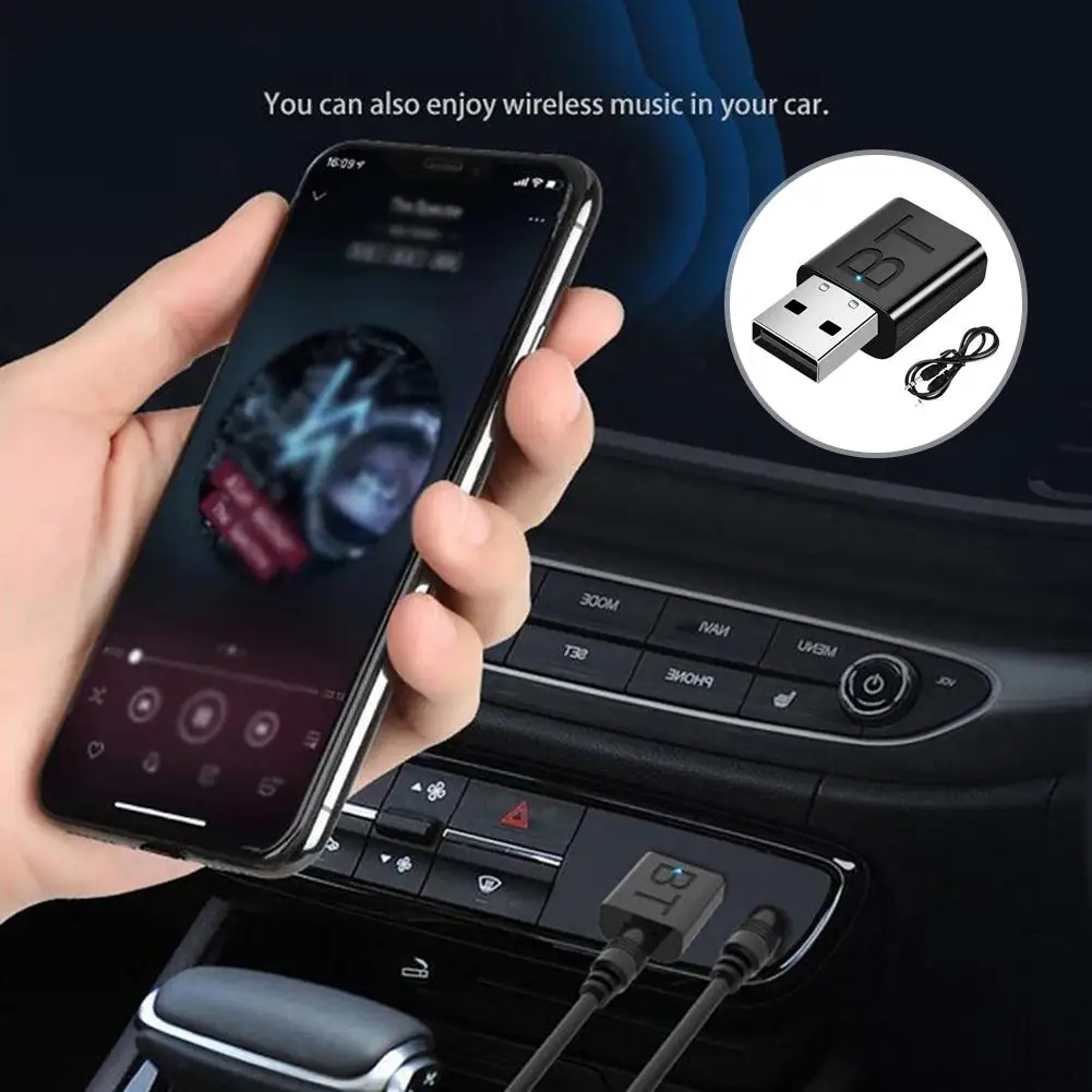 2 In 1 USB Bluetooth Receiver Transmitter Car Bluetooth Plug Wireless Adapter Play Audio Computer And Converter 5.0 Bluetoo S7I7
2 In 1 USB Bluetooth Receiver Transmitter Car Bluetooth Plug Wireless Adapter Play Audio Computer And Converter 5.0 Bluetoo S7I7