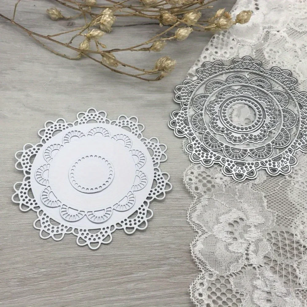 1pcs metal cutting dies cut die mold Round flower lace frame decoration Scrapbook paper craft blade punch stencils dies
1pcs metal cutting dies cut die mold Round flower lace frame decoration Scrapbook paper craft blade punch stencils dies