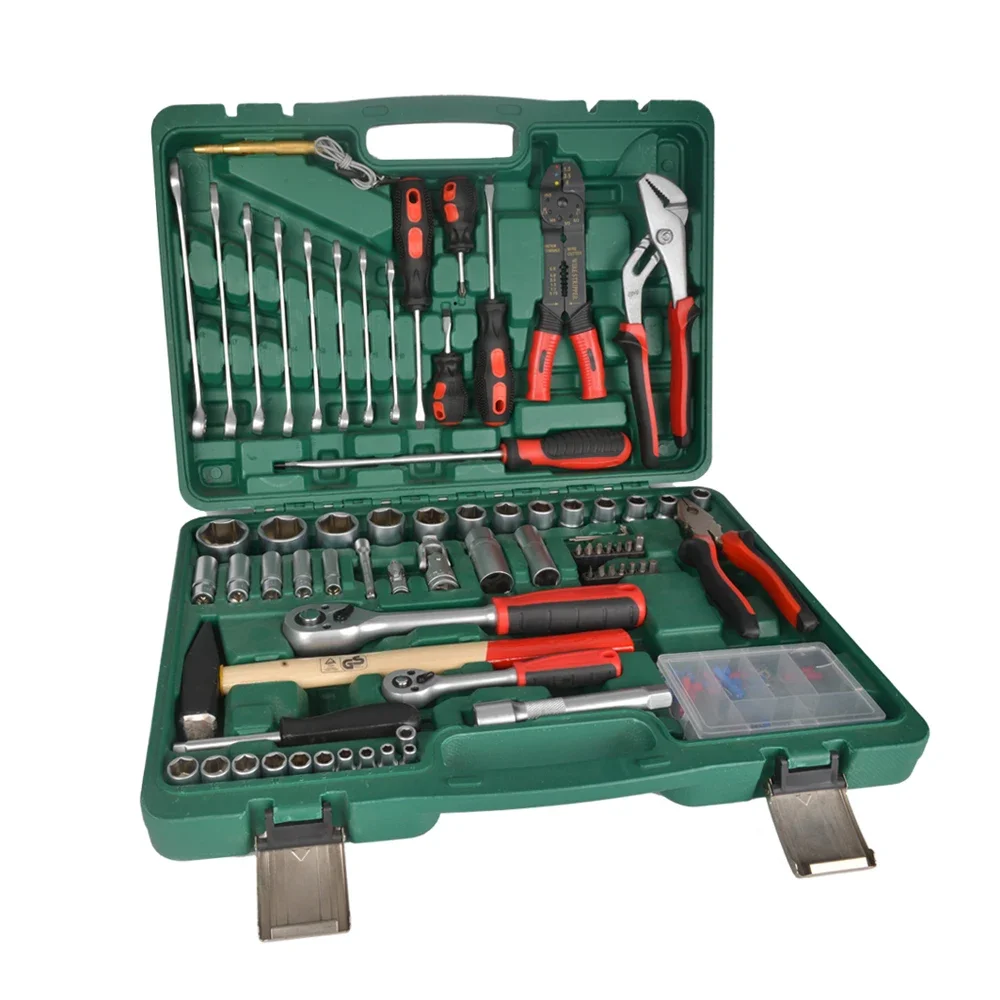 73 Piece Household Socket Set, combination wrench hand tool set, automotive tools
73 Piece Household Socket Set, combination wrench hand tool set, automotive tools