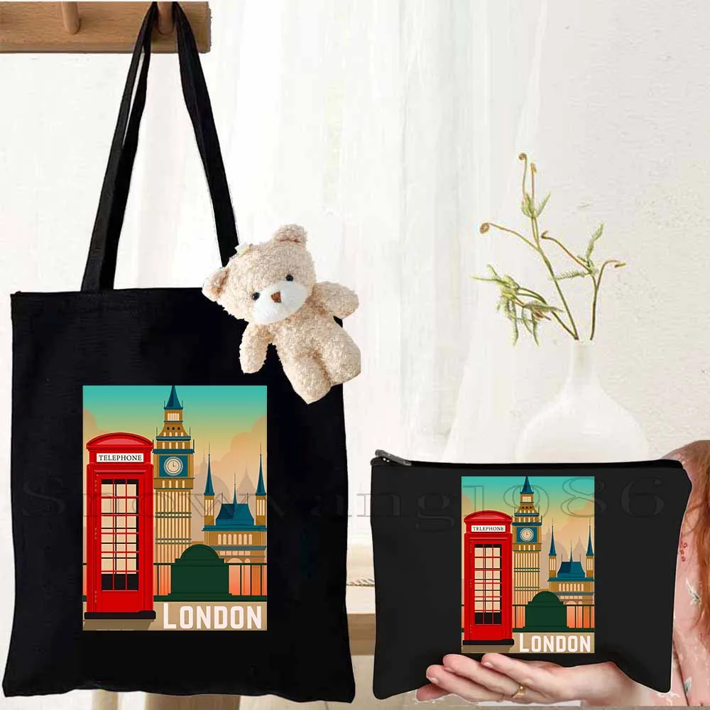 3PCS London England Flag Map Skyline Travel Gifts Canvas Tote Bag United Kingdom Bus Big Ben Bridge Phone Booth Landmark Handbag
3PCS London England Flag Map Skyline Travel Gifts Canvas Tote Bag United Kingdom Bus Big Ben Bridge Phone Booth Landmark Handbag