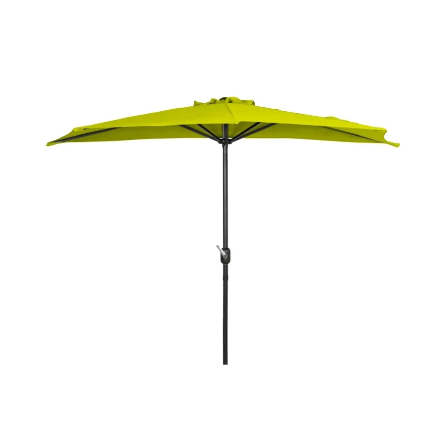 9' Sutton Half Round All-Weather Crank Patio Umbrella Lime
9' Sutton Half Round All-Weather Crank Patio Umbrella Lime