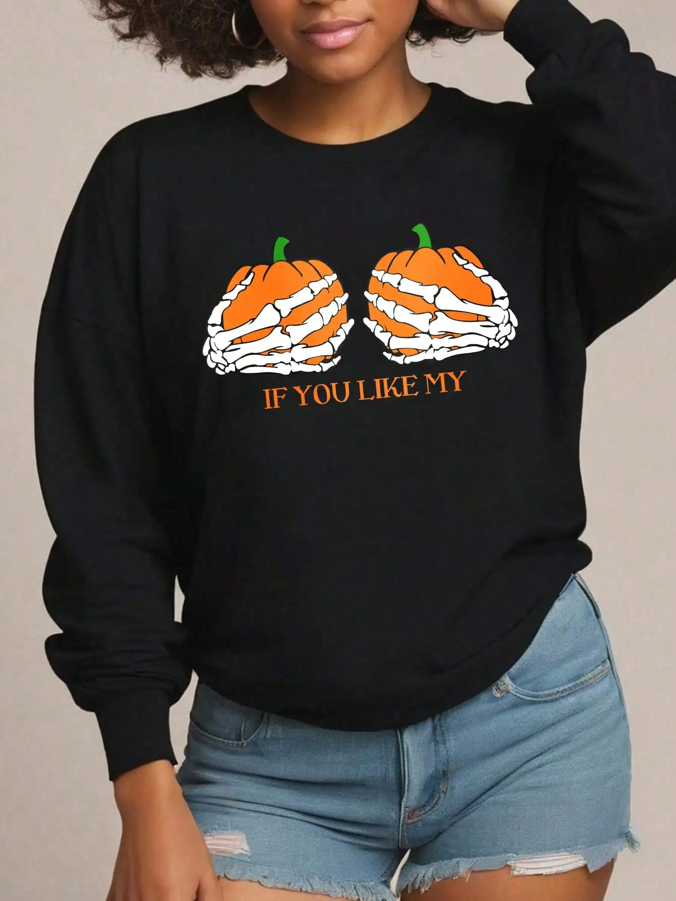 Vintage Halloween Sweatshirt Pullover Funny Halloween Fall Hoodies Pumpkin Skeleton print Halloween Sweatshirts Women clothing
Vintage Halloween Sweatshirt Pullover Funny Halloween Fall Hoodies Pumpkin Skeleton print Halloween Sweatshirts Women clothing