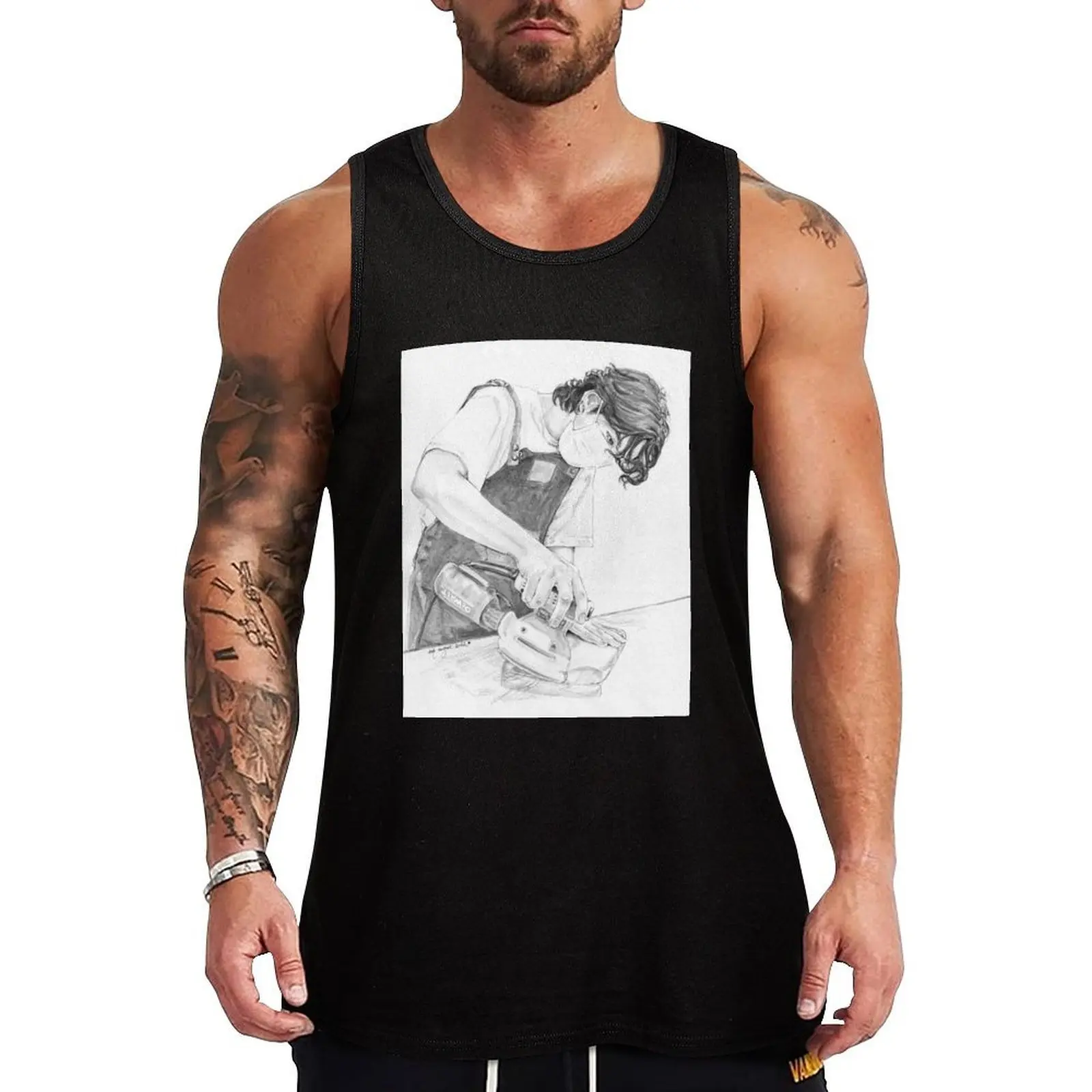 SUGA Woodworking VLOG Tank Top cotton t-shirts man gym clothes men new in tops & t-shirt
SUGA Woodworking VLOG Tank Top cotton t-shirts man gym clothes men new in tops & t-shirt