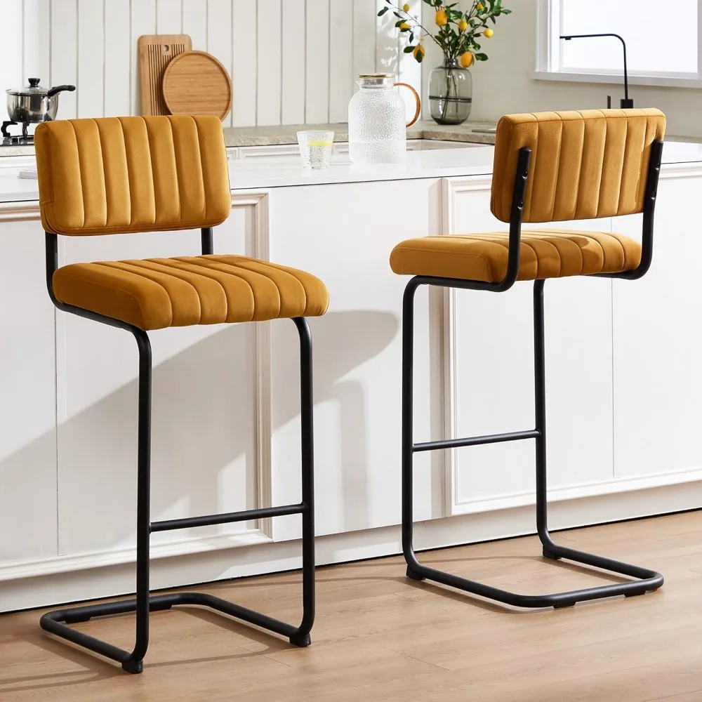 30 Inch Modern Bar Stools Set of 2, Upholstered Mid Century Modern Bar Height Stools Chairs with Tufted Cushion and Backs,
30 Inch Modern Bar Stools Set of 2, Upholstered Mid Century Modern Bar Height Stools Chairs with Tufted Cushion and Backs,