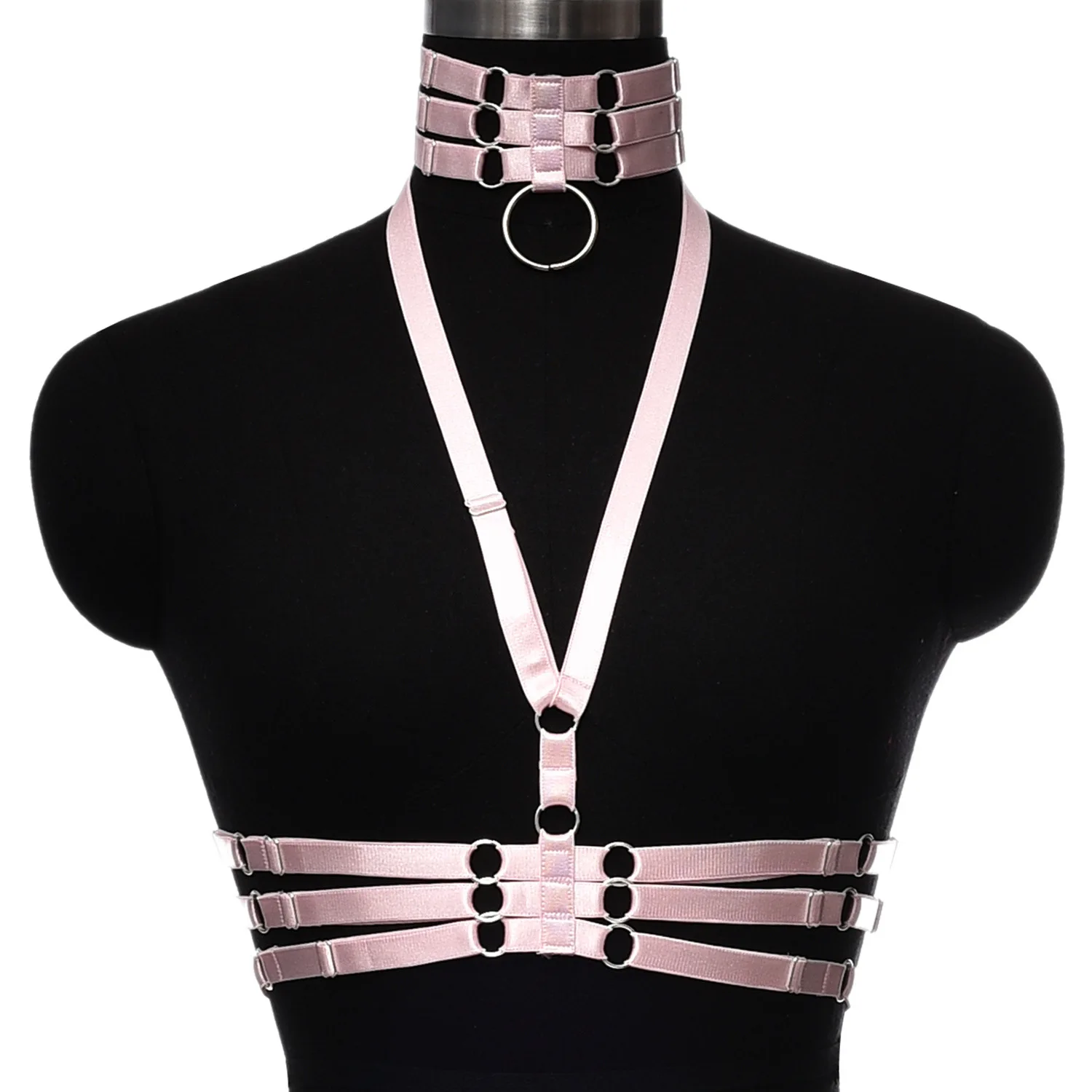Sexy Lingerie Bondage Body Cage Woman Punk Gothic Body Harness Belt Adjustable Strappy Tops Cage Bra
Sexy Lingerie Bondage Body Cage Woman Punk Gothic Body Harness Belt Adjustable Strappy Tops Cage Bra