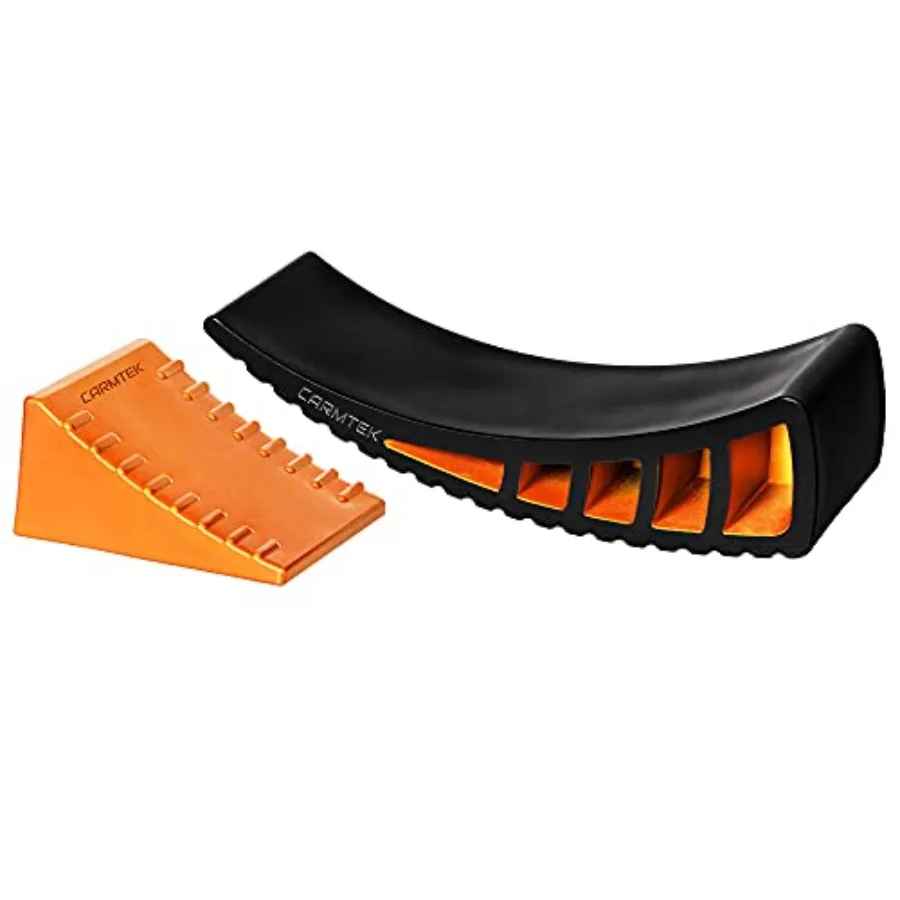 Camper Leveler Kit - Curved RV Levelers with Camper Wheel Chocks for Travel Trailers Faster Camping Leveling Than RV Leveling B