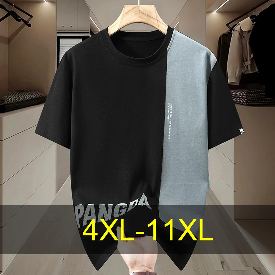 Patchwork T-shirt Men Plus Size 11XL Summer Short Sleeve Tops Tees Male Casual Color Block Patchwork Tshirt Big Size 11XL
Patchwork T-shirt Men Plus Size 11XL Summer Short Sleeve Tops Tees Male Casual Color Block Patchwork Tshirt Big Size 11XL