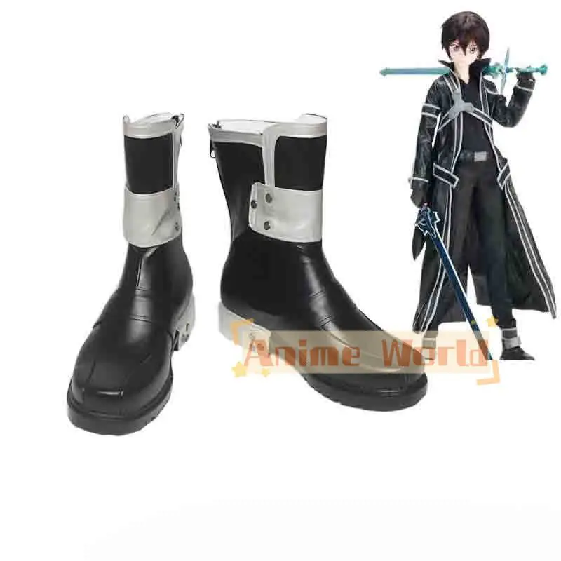 Anime Sword Art Online Cosplay Boots Kirigaya Kazuto Cosplay Shoes Boots Black PU SAO Men's Kirigaya Kazuto Kirito Cosplay Shoes
Anime Sword Art Online Cosplay Boots Kirigaya Kazuto Cosplay Shoes Boots Black PU SAO Men's Kirigaya Kazuto Kirito Cosplay Shoes