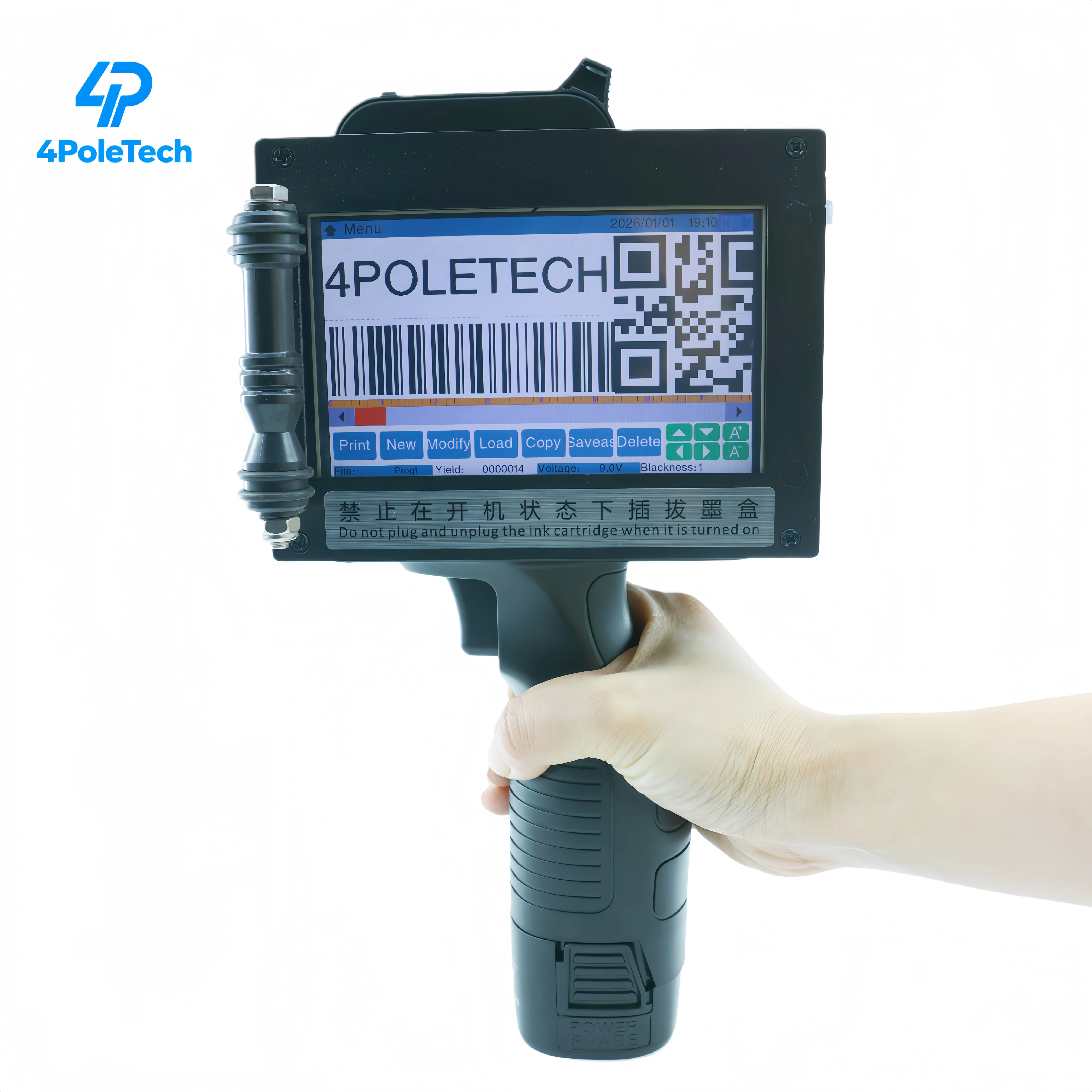 5cm For Handheld Inkjet Printer Dual Nozzles 50mm Logo Printing Machine Card Printer 600dpi New Battery Powered
5cm For Handheld Inkjet Printer Dual Nozzles 50mm Logo Printing Machine Card Printer 600dpi New Battery Powered