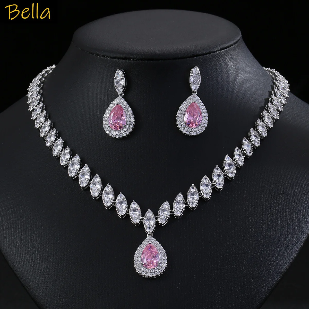 luxury zirconia jewelry sets 2pcs necklace earrings red yellow blue green white water drop pendant jewelry dinner party gift
luxury zirconia jewelry sets 2pcs necklace earrings red yellow blue green white water drop pendant jewelry dinner party gift