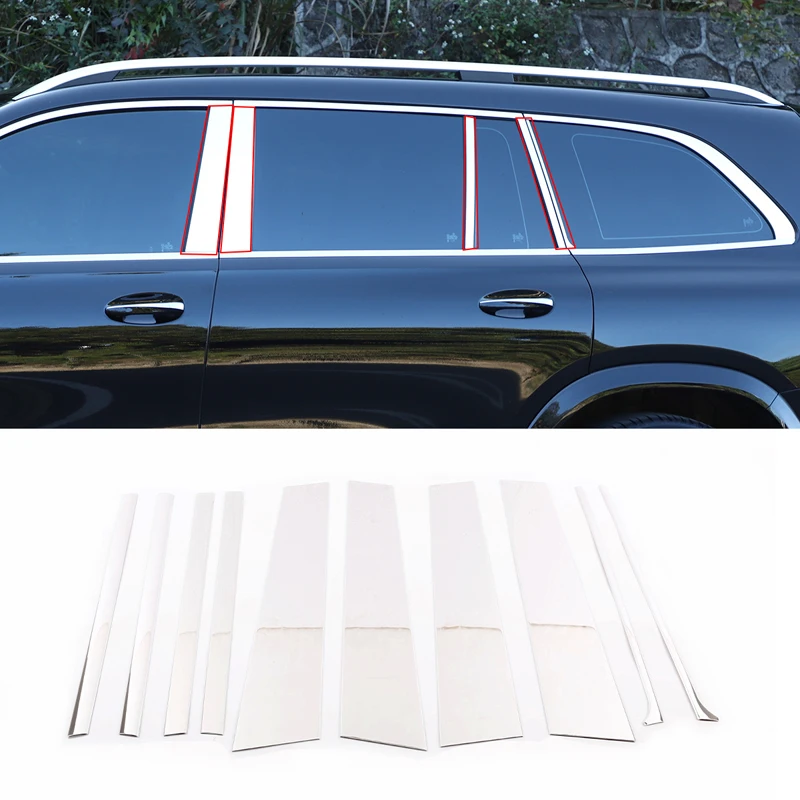 Aluminum Alloy B Pillar Panel Cover Sticker Door Middle Pillar Decor Sticker Car Accessory For Mercedes Benz GLS X167 2021 2022
Aluminum Alloy B Pillar Panel Cover Sticker Door Middle Pillar Decor Sticker Car Accessory For Mercedes Benz GLS X167 2021 2022