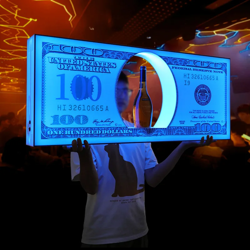 US Dollar Bottle Presenter Serving Tray LED Luminous Champagne Cocktail Wine Whisky Display Case For NightClub Party Lounge Bar
US Dollar Bottle Presenter Serving Tray LED Luminous Champagne Cocktail Wine Whisky Display Case For NightClub Party Lounge Bar