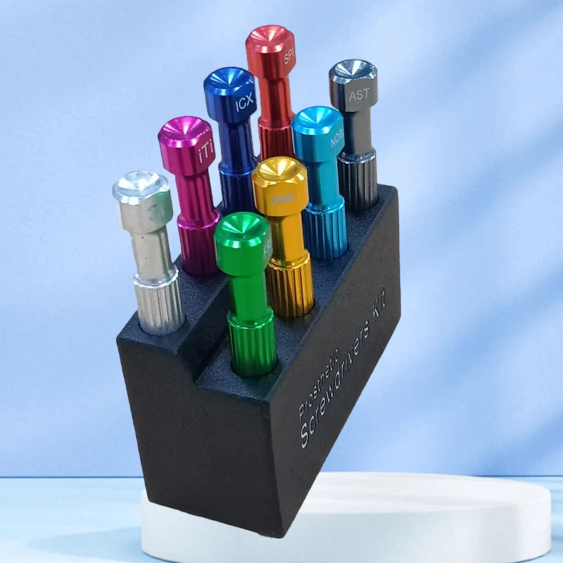 8Pc/Set Stainless Steel Implant Screwdrivers Dental Planting Screw Driver Tools Micro Abutment Holder Stand Dentistry Instrument
8Pc/Set Stainless Steel Implant Screwdrivers Dental Planting Screw Driver Tools Micro Abutment Holder Stand Dentistry Instrument