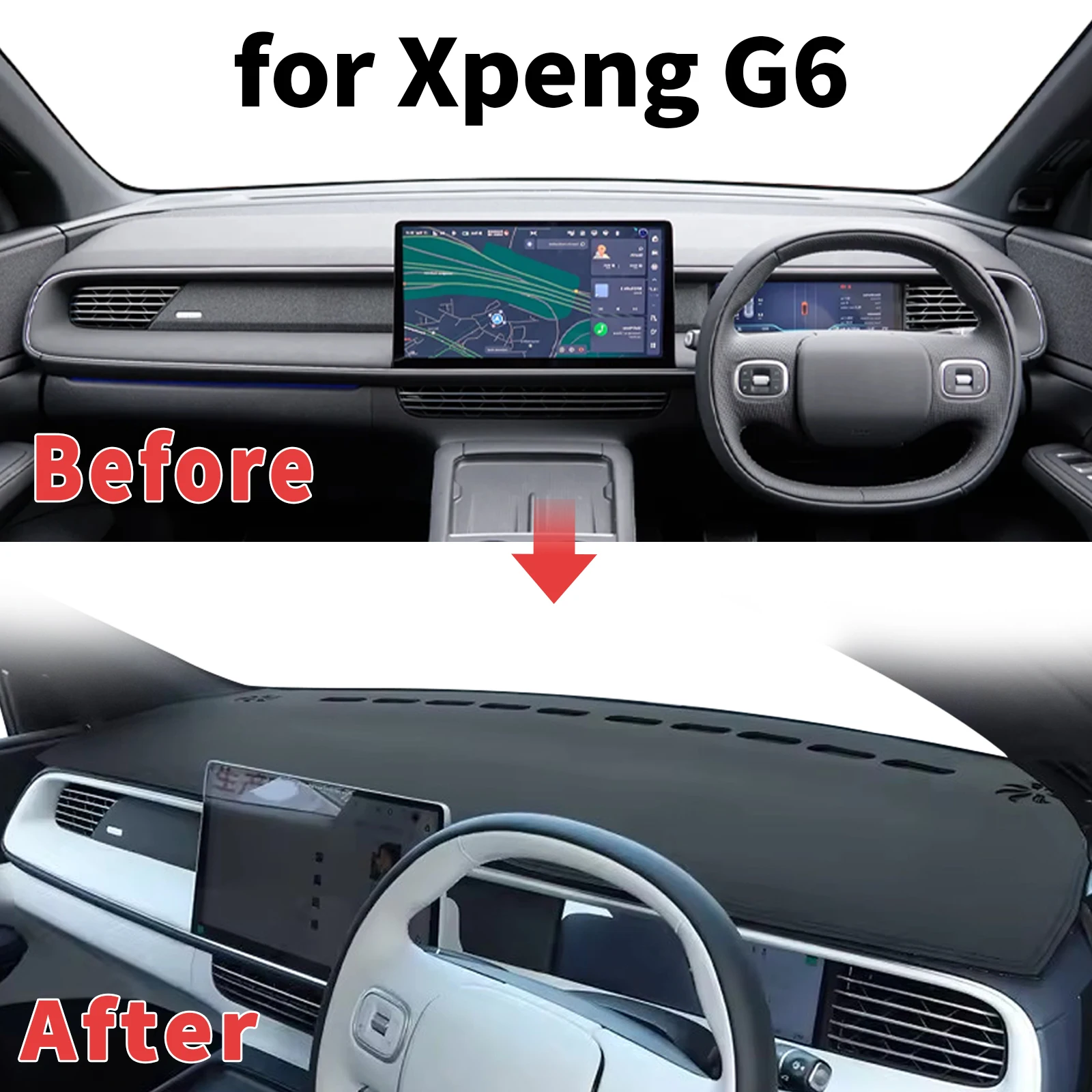for Xpeng G6 XiaoPeng Anti-Glare Dashboard Cover Sun Shade Protector Dashmat Anti-Glare UV Block Carpet Mat Automotive Dash Mat
for Xpeng G6 XiaoPeng Anti-Glare Dashboard Cover Sun Shade Protector Dashmat Anti-Glare UV Block Carpet Mat Automotive Dash Mat