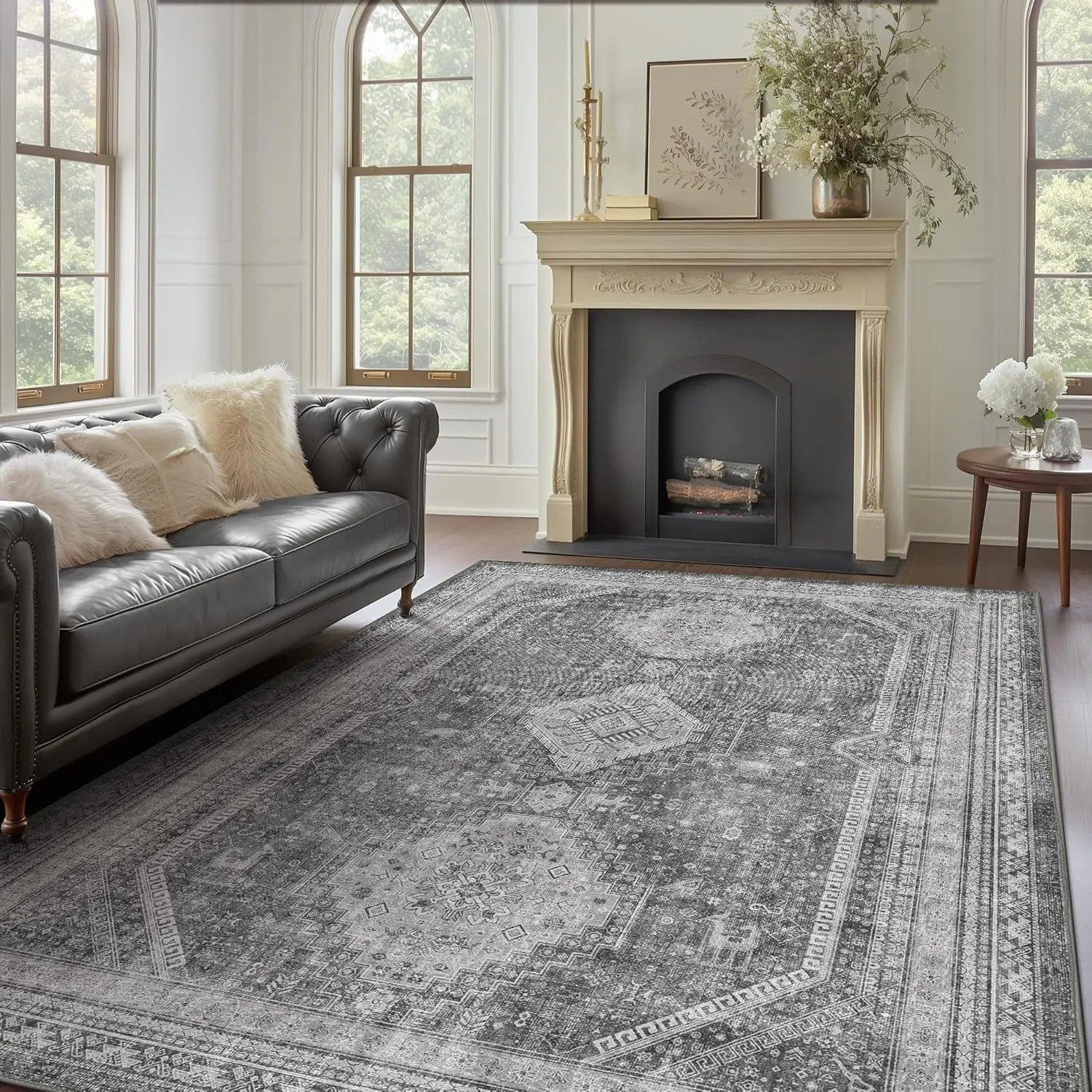 Area Rug 8X10 Washable Rugs For Living Room, Non Slip Indoor Area Rugs, Low Pile Lightweight Vintage Large Print Mat For
Area Rug 8X10 Washable Rugs For Living Room, Non Slip Indoor Area Rugs, Low Pile Lightweight Vintage Large Print Mat For