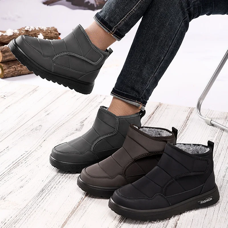 Men's Cotton Fleece Lined Thickened High Top Soft Bottom Snow Boots Warm Anti-Cold PU Material High Quality Fashionable Boots
Men's Cotton Fleece Lined Thickened High Top Soft Bottom Snow Boots Warm Anti-Cold PU Material High Quality Fashionable Boots