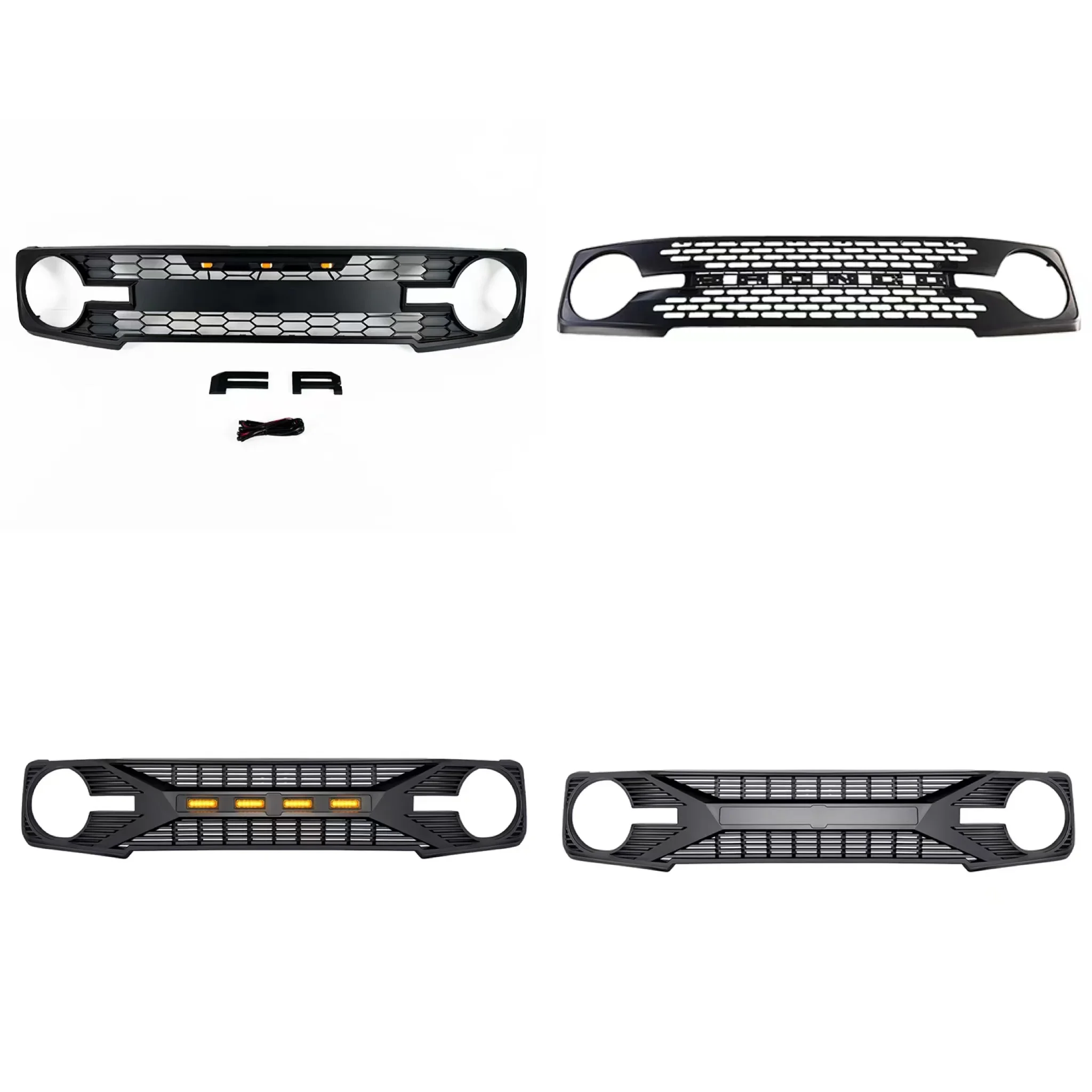 Replacement front grille car front grills for ford Bronco 2021+ grill accessories
Replacement front grille car front grills for ford Bronco 2021+ grill accessories