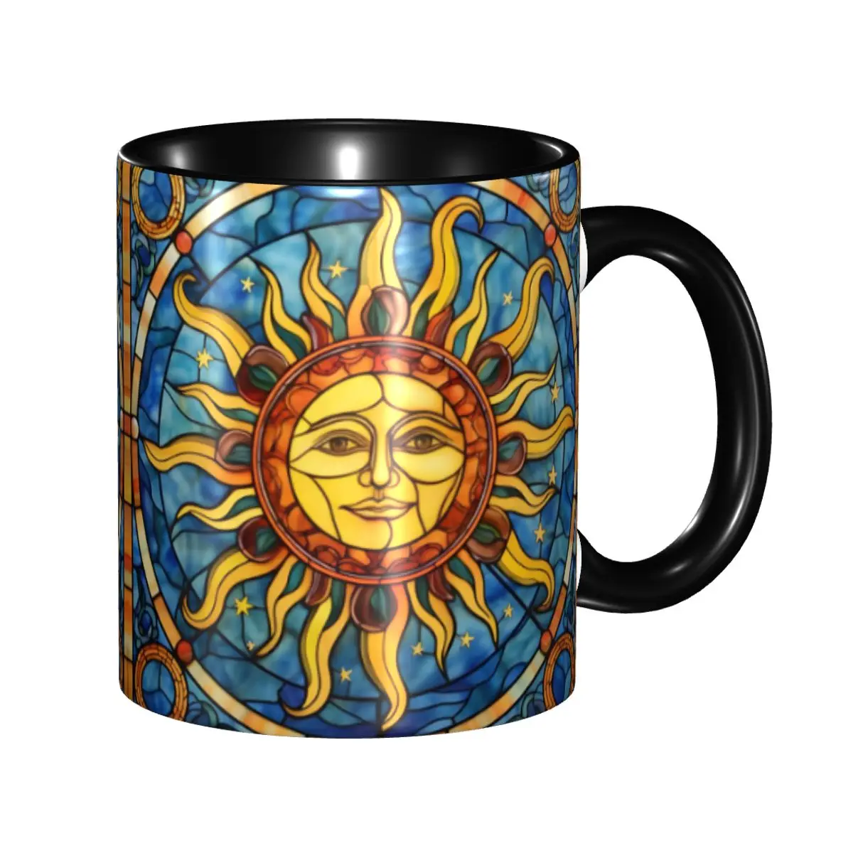 Personalized Stained Glass Sun Painting Coffee Mug DIY Personalized Design Ceramic Milk Tea Mug Cup
Personalized Stained Glass Sun Painting Coffee Mug DIY Personalized Design Ceramic Milk Tea Mug Cup